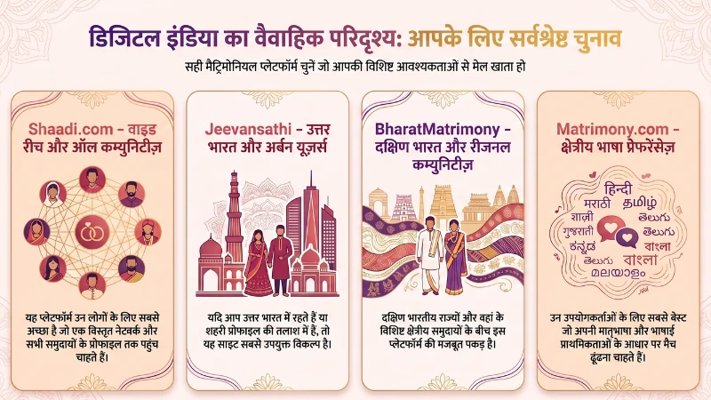Best matrimonial apps India comparison