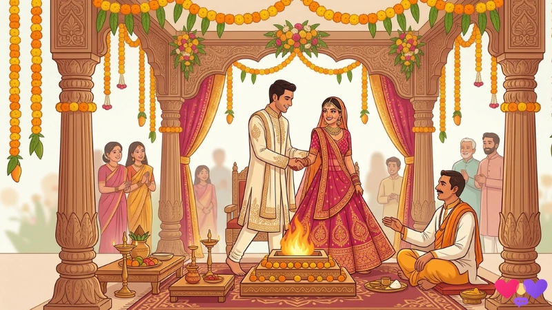 indian-wedding-day-holy-pheras-mandap
